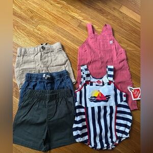 18 Month Shorts & Overalls Set